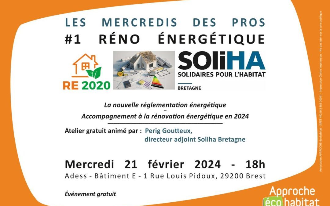 LES MERCREDI DES PROS – LA RENOVATION ENERGETIQUE