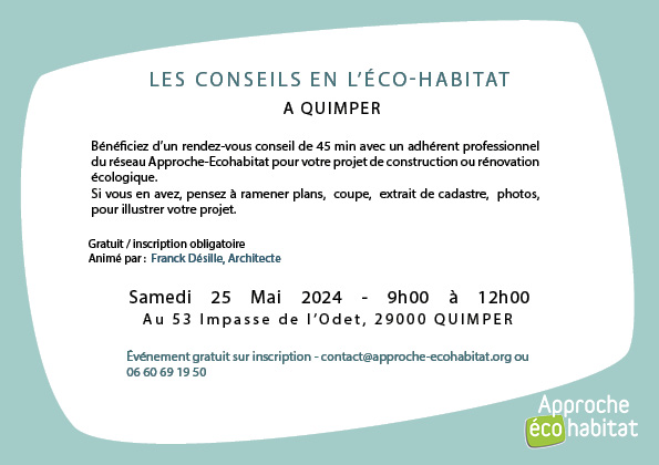 LES CONSEILS EN ECO-HABITAT A QUIMPER